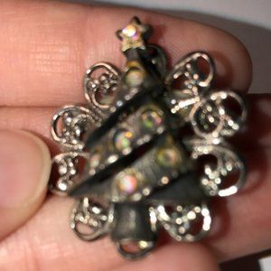 Pewter Christmas Tree Pin
